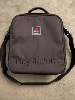 Vintage 1st gen Sony PlayStation PS1 Official Console Carry Case / Shoulder Bag - Image 1 of 4