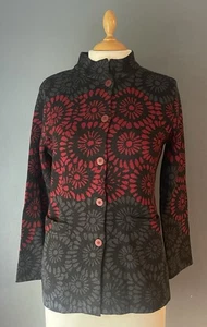 Alpaka Pullover blau rot und schwarz Größe S Neu mit Etikett - Bild 1 von 3