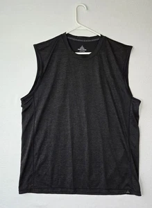 Camiseta sin mangas deportiva atlética a rayas de malla transparente PRANA Breathe para hombre talla XL - Imagen 1 de 7