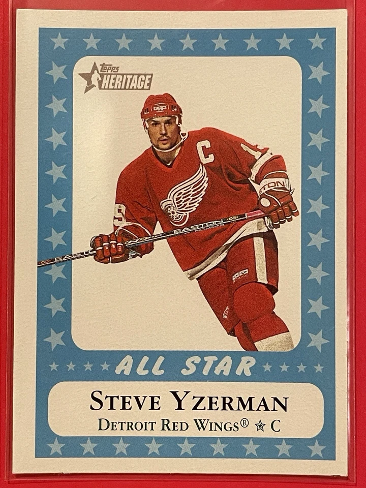 2000-01 Topps Heritage Steve Yzerman #216 Hockey Detroit Red Wings HOF - Image 1 of 2