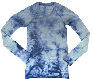 Lululemon Swiftly Tech Long Sleeve 2.0 Gr. 4 Active Training Running Blue Multi - Bild 1 von 6