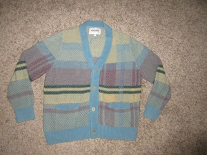 CORRIDOR NEW YORK PIMA ORGANI BAUMWOLLE CARDIGAN PULLOVER HERREN M V-AUSSCHNITT MEHRFARBIG - Bild 1 von 6