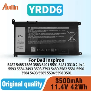 Batería YRDD6 para Dell Inspiron 5482 5485 7586 3583 5491 5591 3310 2 en 1 5593 - Imagen 1 de 6