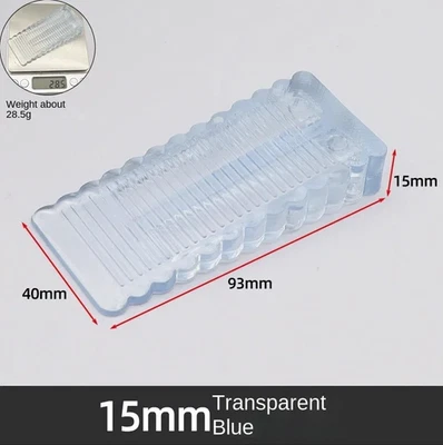 Tapón de puerta de silicona de seguridad de 1 pieza bloque cuña sin taladro goma antideslizante tope de puerta Foto 1 de 4