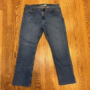 Jeans da lavoro uomo Carhartt relaxed fit blu denim - taglia 38x30 - robusto flessibile - Foto 1 di 13