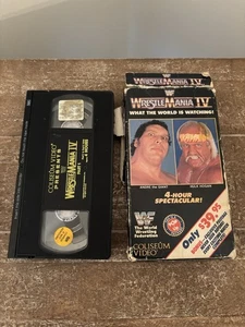 WWF WRESTLEMANIA 4 IV 1988 Coliseum Video Two Tape VHS Hulk Hogan *Please Read* - Picture 1 of 2
