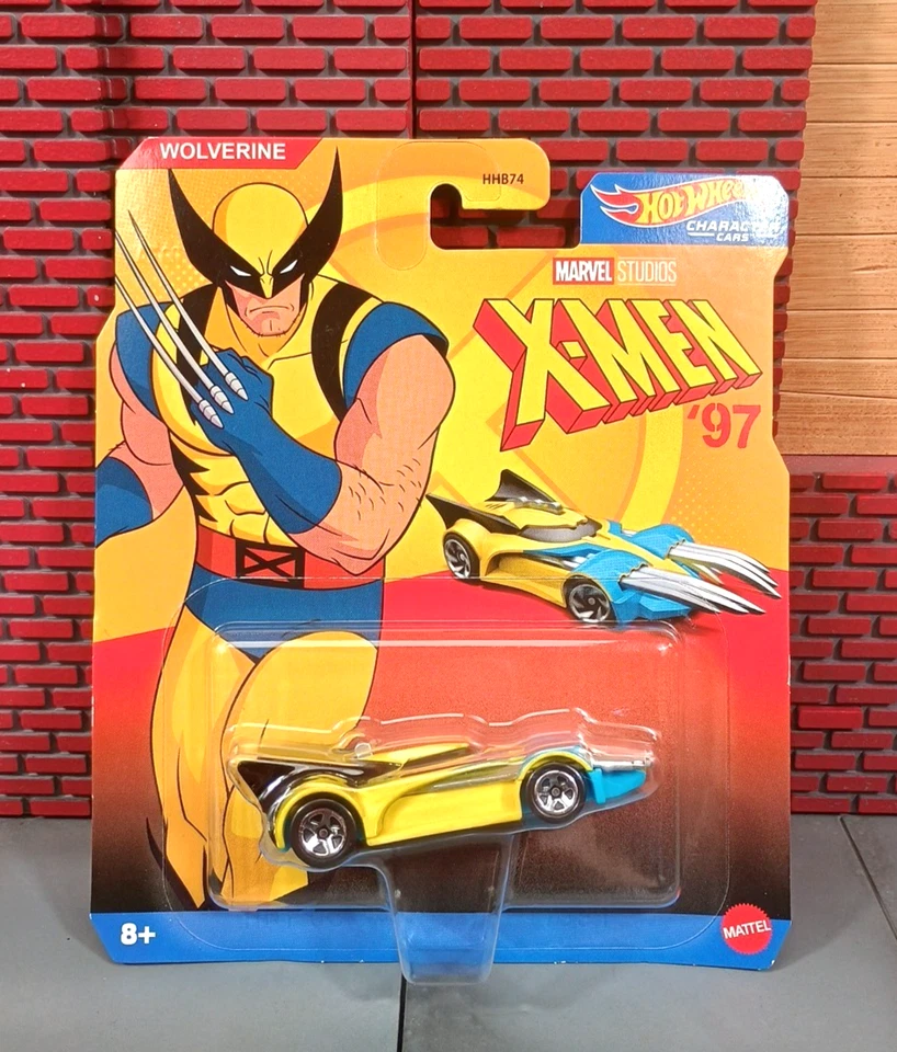 Hot Wheels X-Men 97 Wolverine Character Car NEW Marvel Studios Mattel 2023 - Image 1 of 4