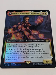 Joshua, Phoenix's Dominant Extended Art 0494 FOIL: Final Fantasy MTG (NM) - Picture 1 of 2