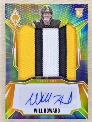 2025 Phoenix Will Howard Color Burst GREAT 3 color patch auto /25 Pitt Steelers - Image 1 of 2