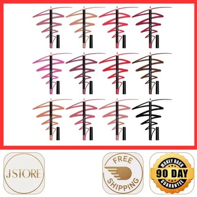 12 Color Lip Liner Set High Pigment Longwear Smooth Natural Makeup Pencils - Image 1 of 4