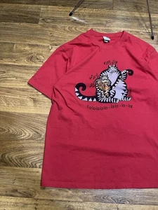 Vintage Crazy Shirts Hawaii B Kliban Cat Herren XL Weiß Kurzarm Freizeit Note - Bild 1 von 11