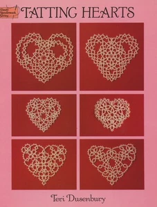 Tatting Hearts -Teri Dusenbury- Dover Needlework Series Pattern Book 12 Designs - Picture 1 of 3