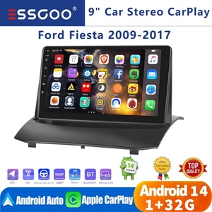 For Ford Fiesta 2009-2017 Android 15 Apple Carplay Car Radio Stereo Head Unit FM - Picture 1 of 18