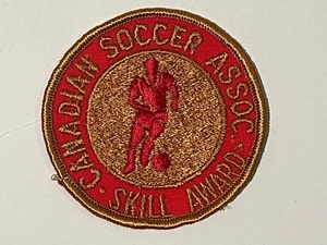Vintage Canadian Soccer Association Skill Award Soccer Patch 1980’s - Picture 1 of 2