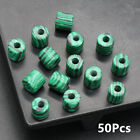 50 pièces cylindre de malachite verte 9 x 9 mm grand trou perles lâches trou 3 mm HT982