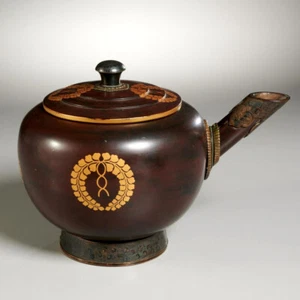Japanese Antique Water Ewer Lacquer with Bronze Edo to Meiji Period - Picture 1 of 8