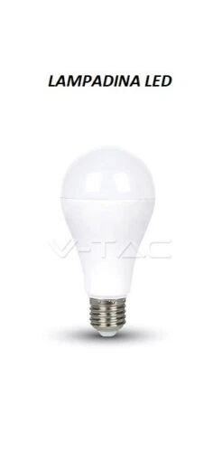 LAMPADINA LED V-TAC VT-2017 LAMPADA LED E27 17W BULB A65 4457 4500k NATURALE - Immagine 1 di 1