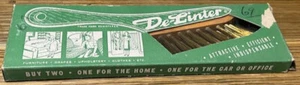 Vtg DE-LINTER Wood Handle Lint Brush Original Box USA Clothes Furniture Drapes - Picture 1 of 9