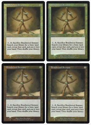 Braidwood Sextant x4 4x 1999 Urza's Destiny PLAYSET Unc Artifact MTG SP - NM AZ1 - Image 1 of 2