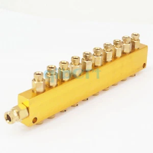 Aluminum 6mm Input 4mm Output 10 Ways Adjust Lube Distributor Manifold Block - Picture 1 of 5