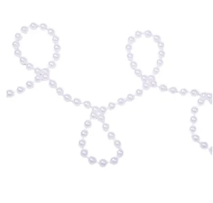 10m Long White 7mm Bead Garland Christmas Decoration Premier Brand - Picture 1 of 2