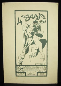 R M CASTAING Carte d'entrée femme Bal ded Quat'z'Arts 1922 Luna park Carthage - Picture 1 of 6