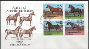 US Scott #2158a "Saluting American Horses" 22 cent, Artmaster FDC - Picture 1 of 1