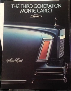 1978 Chevrolet Monte Carlo Verkaufsprospekt Die dritte Generation Monte Carlo - Bild 1 von 1