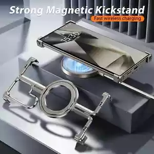 Funda de móvil para Samsung S24 Ultra S24 Plus sin marco metal magnético soporte de anillo - Imagen 1 de 17