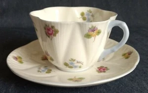Shelley Fine Bone China ~ England ~ CUP and SAUCER ~ Rose, Pansy, Forget-me-not - Picture 1 of 8