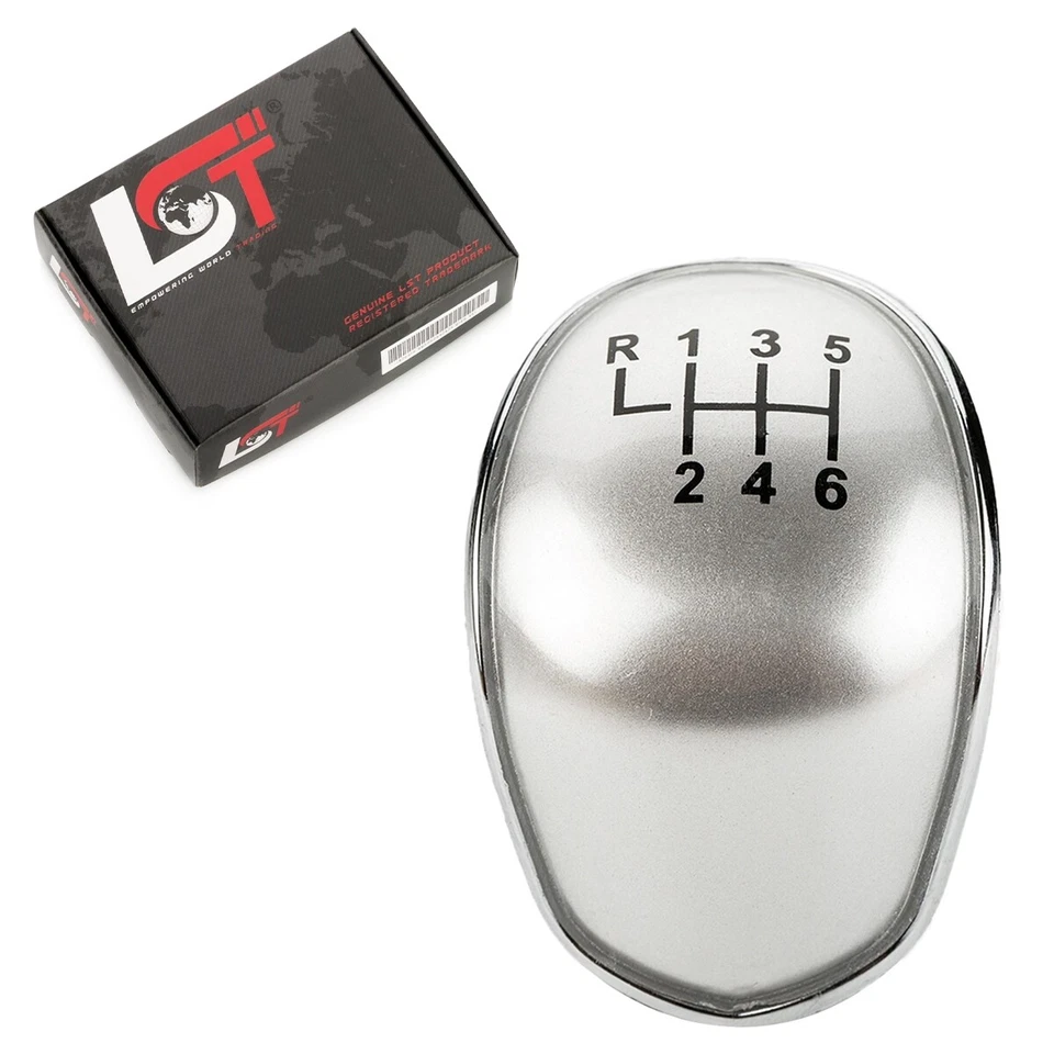 Leva Del Cambio Copertura 6 ingranaggi Color Argento per Ford C-Max II III - Immagine 1 di 4