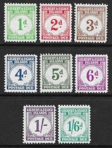 Gilbert & Ellice Islands 1940 Postage Due Set (Mint) - Picture 1 of 1
