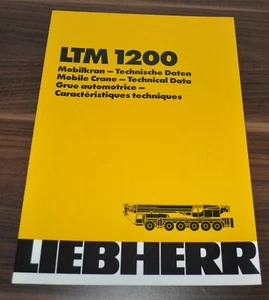 Grúa móvil Liebherr LTM 1200 1990 especificaciones folleto técnico folleto - Imagen 1 de 4