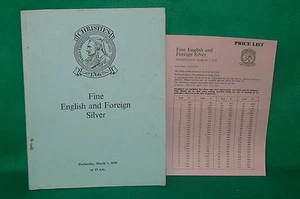 CHRISTIE'S catalogue vente enchères d'argenterie 1979 English and Foreign Silver - Picture 1 of 2