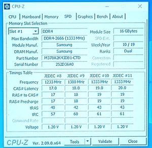 M378A2K43DB1-CTD - Samsung 16GB 2Rx8 PC4-2666V-UB1-11 UDIMM Desktop Memory RAM - Picture 1 of 4