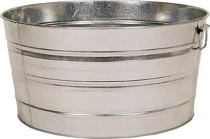 Behrens 2S Galvanized Steel Round Tub, 15 Gallon - Picture 1 of 2