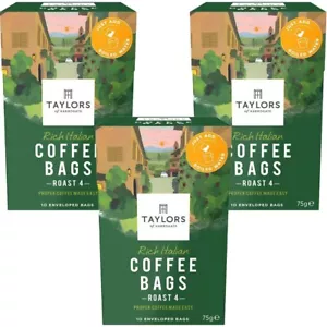 Taylors of Harrogate Coffee Bags 3 x 10 Enveloped Coffee Bags. Any 3 Packs - Picture 1 of 3