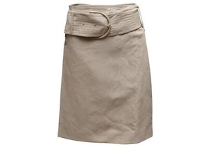 Beige Burberry Belted Knee-Length Skirt Size US 8 - Picture 1 of 6