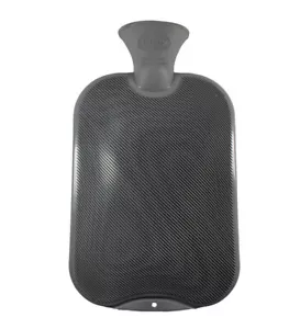 Fashy Anthracite Single Ribbed Latex Free Hot Water Bottle - Picture 1 of 2