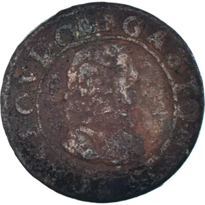 [#1174943] Coin, France, Gaston d'Orléans, Double Tournois, 1639, VF, Cop, per - Picture 1 of 2