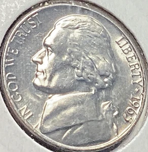 1965 UC SMS Jefferson Nickel - Picture 1 of 7