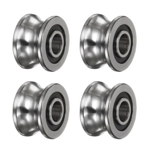 4pcs SG22 U Groove Track Guide Bearing 8x22.5x14.5mm U Groove Roller Wheel - Picture 1 of 5