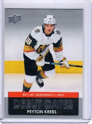 2021-22 Upper Deck Debut Dates Inserts U-Pick Singles Krebs, McMichael more - Image 1 of 4