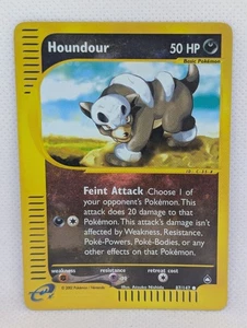 Houndour 087/147 Aquapolis Reverse Holo Rare Pokemon TCG Nintendo e-reader LP - Picture 1 of 6