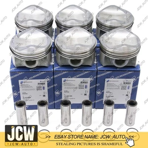 6pcs OEM Pistons & Rings Set Φ84.51mm For AUDI S4 S5 A6 A7 A8 Q7 Q5 3.0 TFSI - Picture 1 of 7