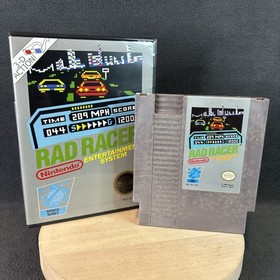 Nintendo NES - Rad Racer - gioco e custodia - testato