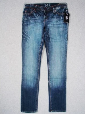 IA21333 *NUEVO CON ETIQUETAS* DENIM DE DISEÑO **575 DENIM** JEANS AJUSTADOS RECTOS PARA MUJER - talla 29 Foto 1 de 4