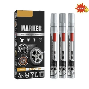 3Pcs DIY High Gloss Liquid Marker Mirror Finish Paint Pen - Picture 1 of 11