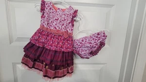 Matilda Jane PRECIOSO Vestido de Vacaciones con Florers 3-6 Meses Usado en Excelente Condición - Imagen 1 de 9