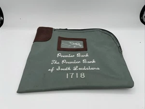 1 Vtg Louisiana Premier Bank Night Drop Bag ARCO Lock A. Rifkin Co - Picture 1 of 7